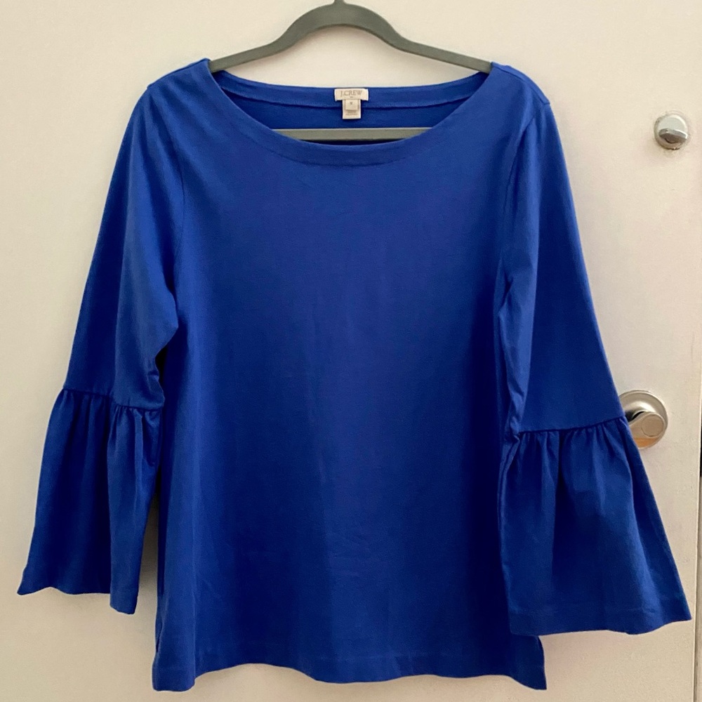 JCREW Cotton Bell Sleeve Top